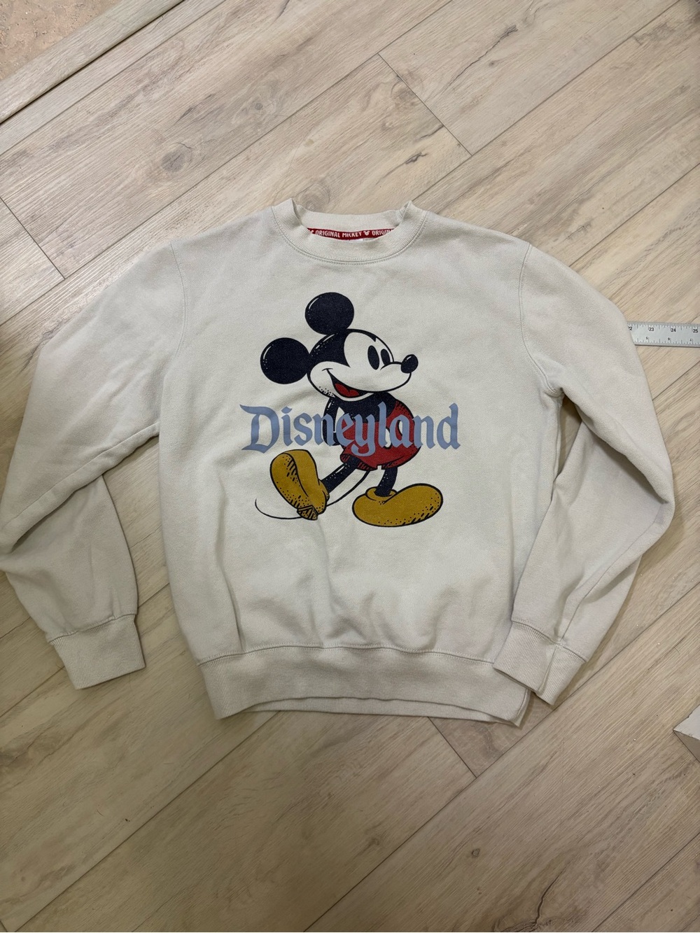 Disneyland Mickey Graphic Crewneck Sweatshirt - White, Black, Red, Yellow, Blue